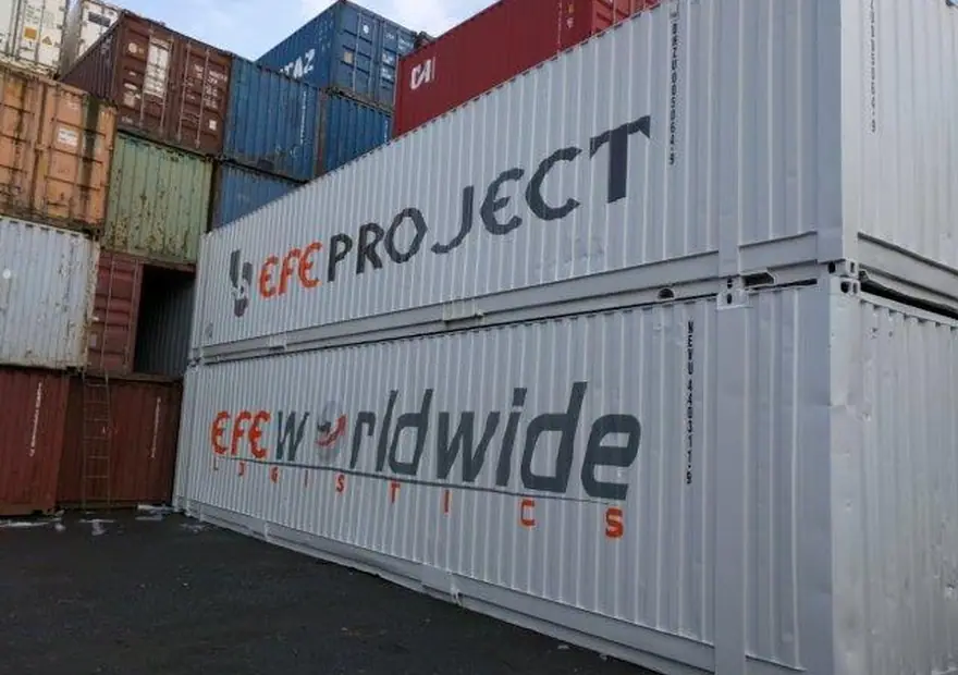 45PW Tek Tarafı Brandalı — Uskont konteyner depolama projesi